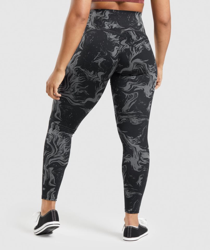 Women's Gymshark GS Power High Rise Leggings Black | CA 05D73N